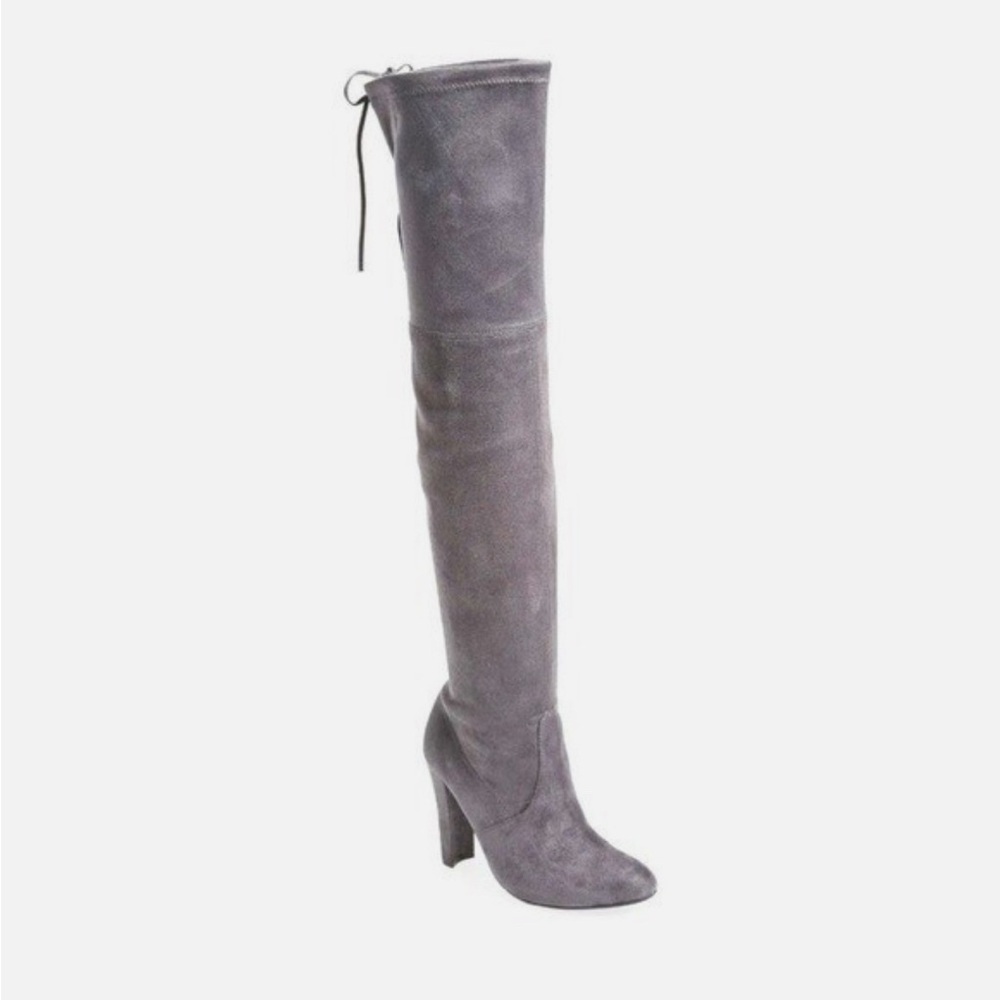 Steve Madden Gray Suede Over-the-Knee Boots